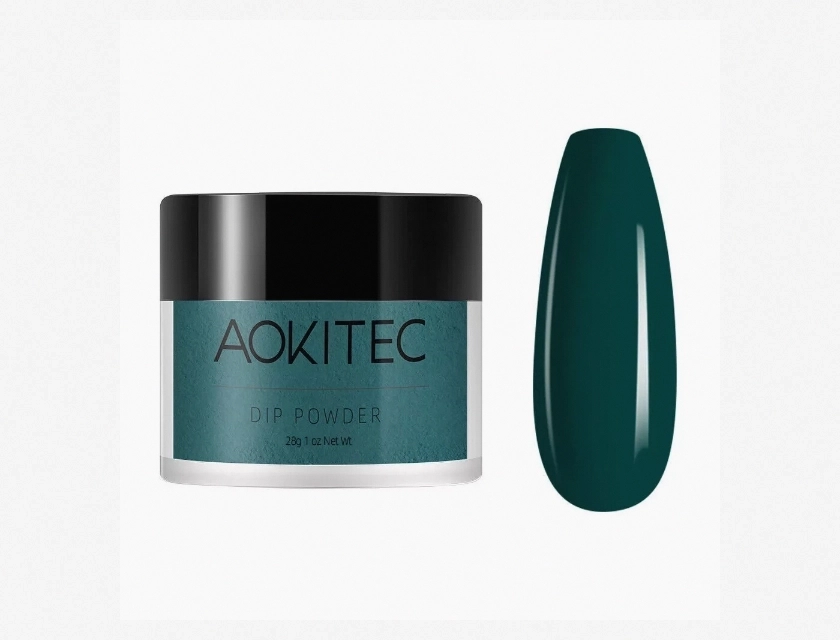 Dark Green Nail Dipping Powder Acrylic Powder Nail Art Starter Kit, 1 oz