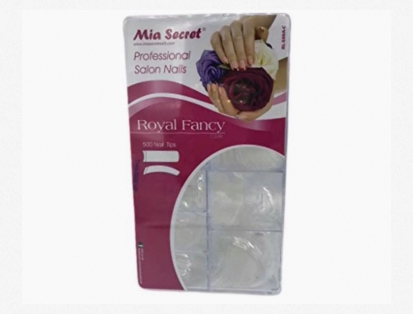 Mia Secret Nail Extension Tips, Royal Fancy Clear, 500 Count