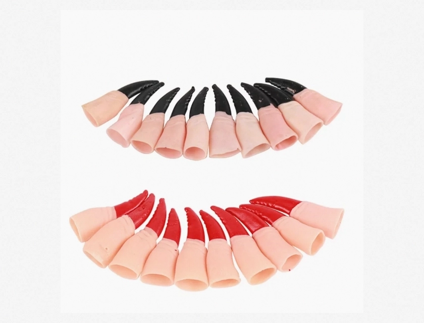 20 Piece Claw Nails Costume Accessory – Bulk Witch Fingers – Fake Nails for Halloween