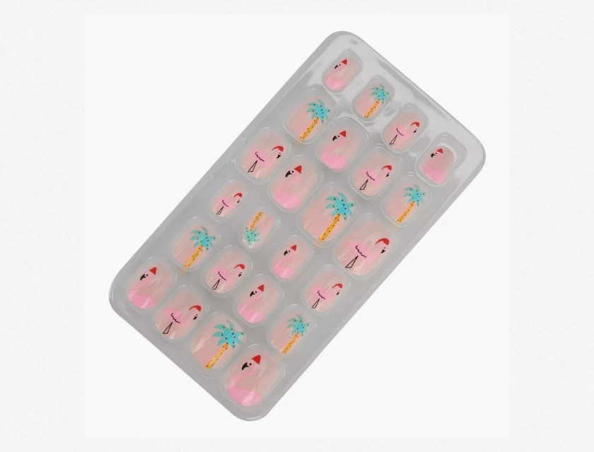 Removable Kids False Nails, Cartoon Pattern Full Cover, 24 Count