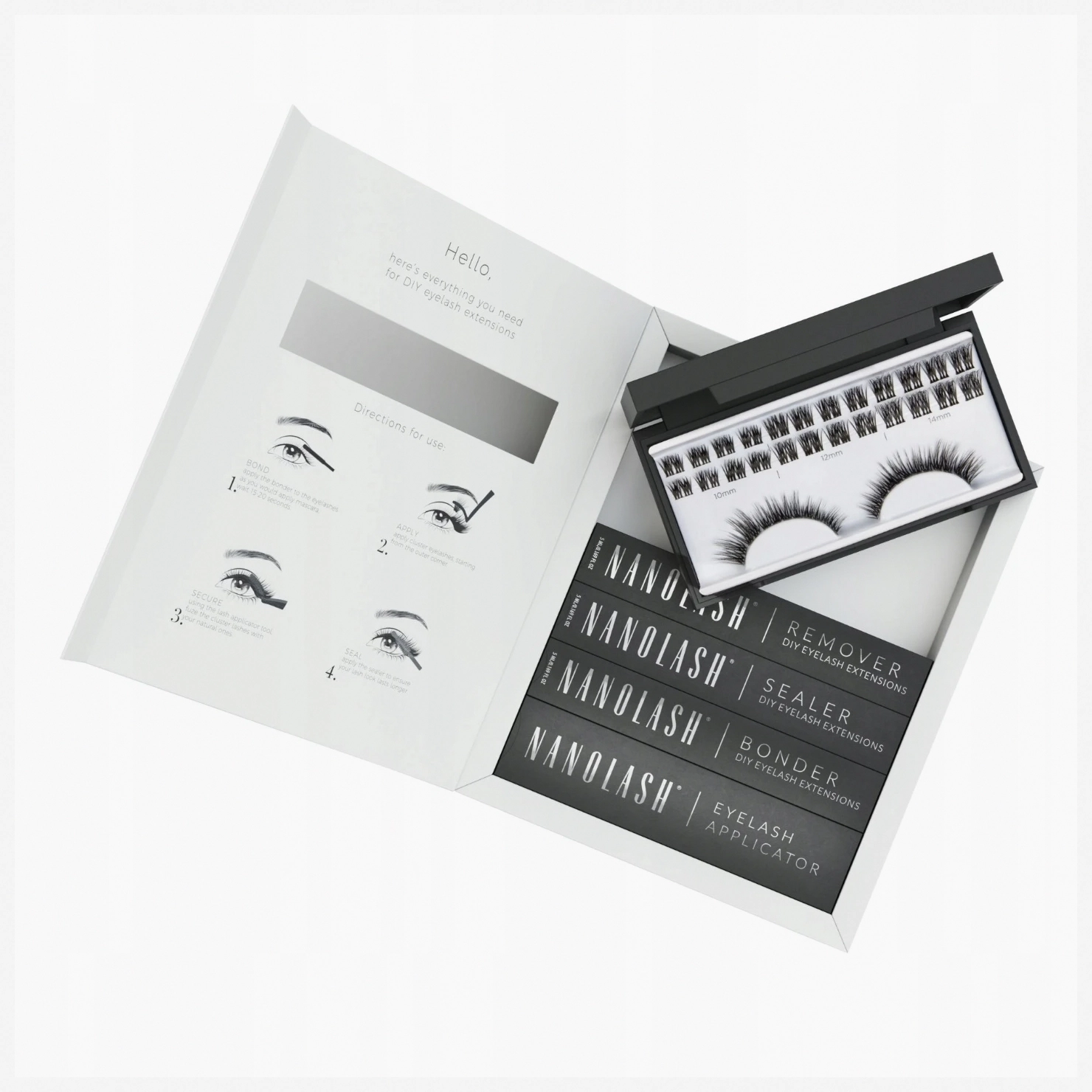 Nanolash Heartbreaker Kit 4 Pieces Eyelash Extension Set