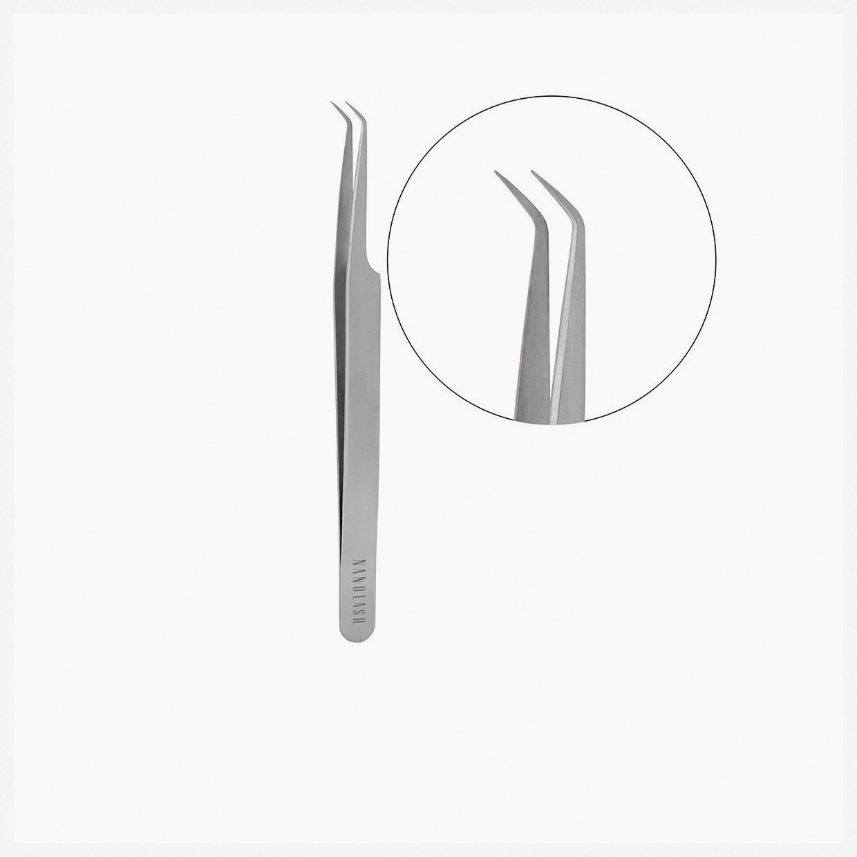 Nanolash L Shape Eyelash Tweezers 1 Count – Professional Lash Extension Tool for Precision Application