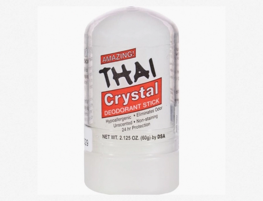 Thai Stone Natural Crystal Deodorant Push-Up Stick, 2.125 oz, Unscented, Hypoallergenic, Long-Lasting Odor Protection