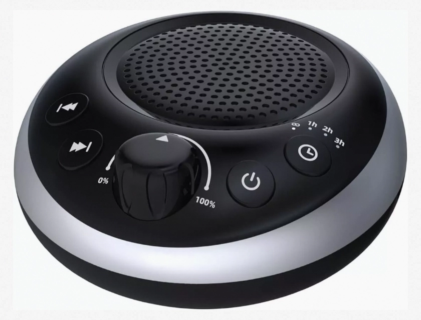Rechargeable Portable Brown Noise Machine 2000mAh Black