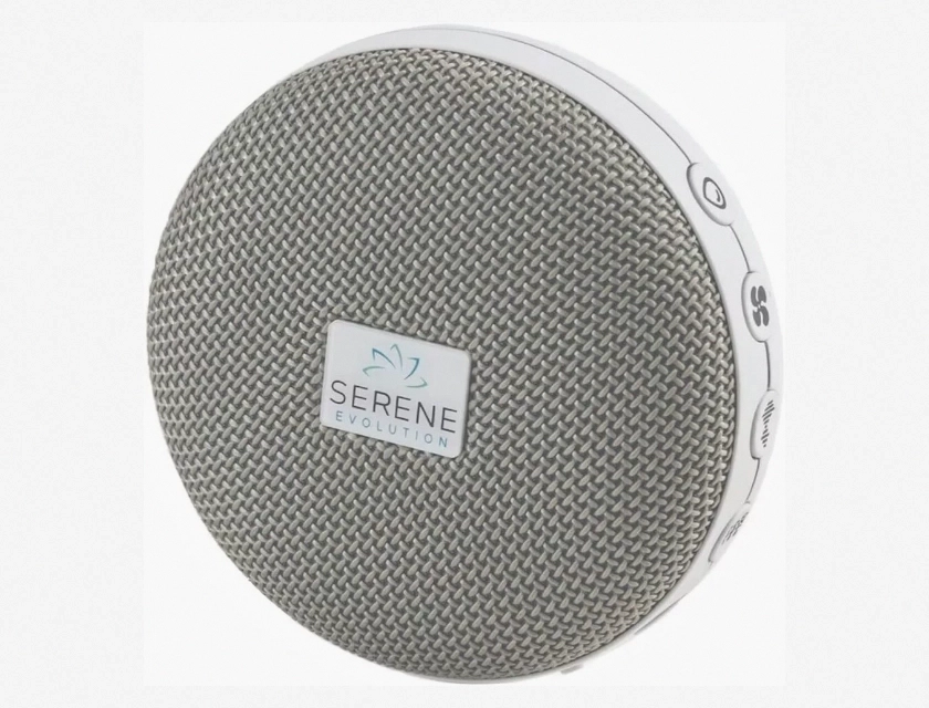 Serene Evolution White Noise Machine with 36 Soothing Sounds for Sleep, Relaxation, and Focus