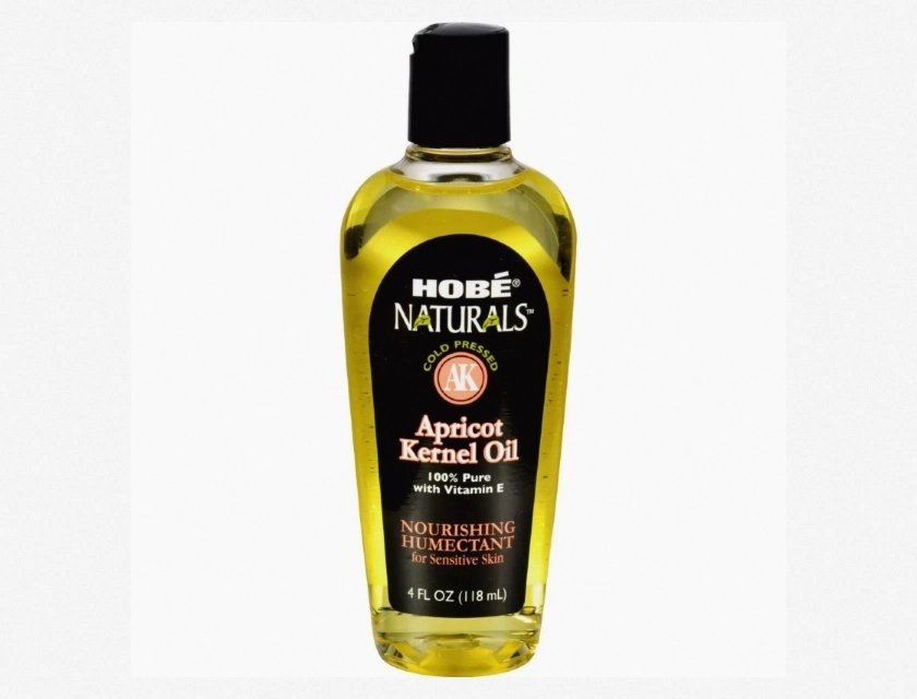 Hobe Labs Apricot Kernel Oil, 4 oz – Pure Natural Moisturizing Carrier Oil for Skin, Hair, and Massage