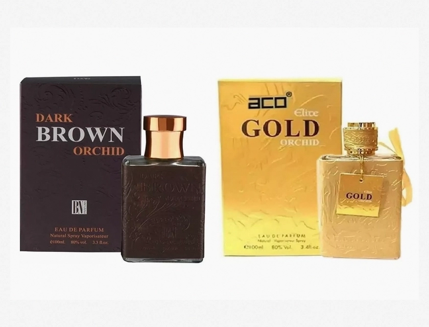 Dark Brown Orchid & Elite Gold Orchid Eau de Parfum Combo Set for Men, 200ml