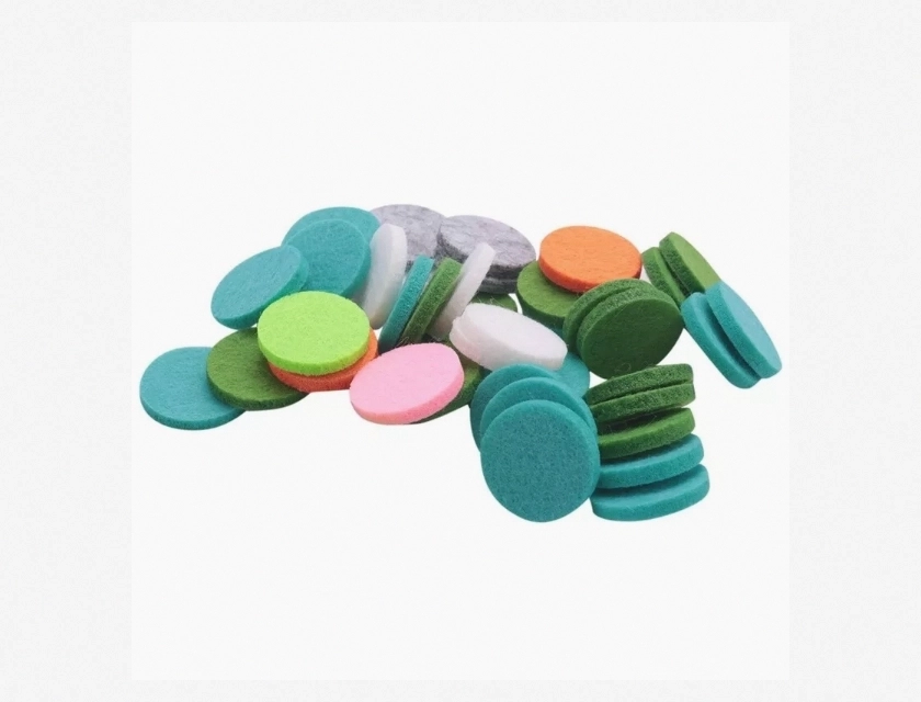 Washable Felt Refill Pads 22mm for Car Essential Oil Diffuser – 10 Pack