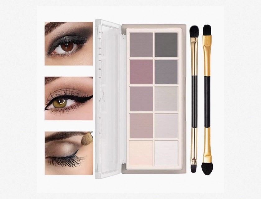 10 Colors Eyeshadow Palette, Waterproof, Long Lasting, High Pigment