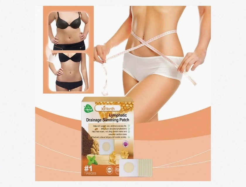 Ginger Slimming Patches for Fat Burning and Detoxification, 1 Count