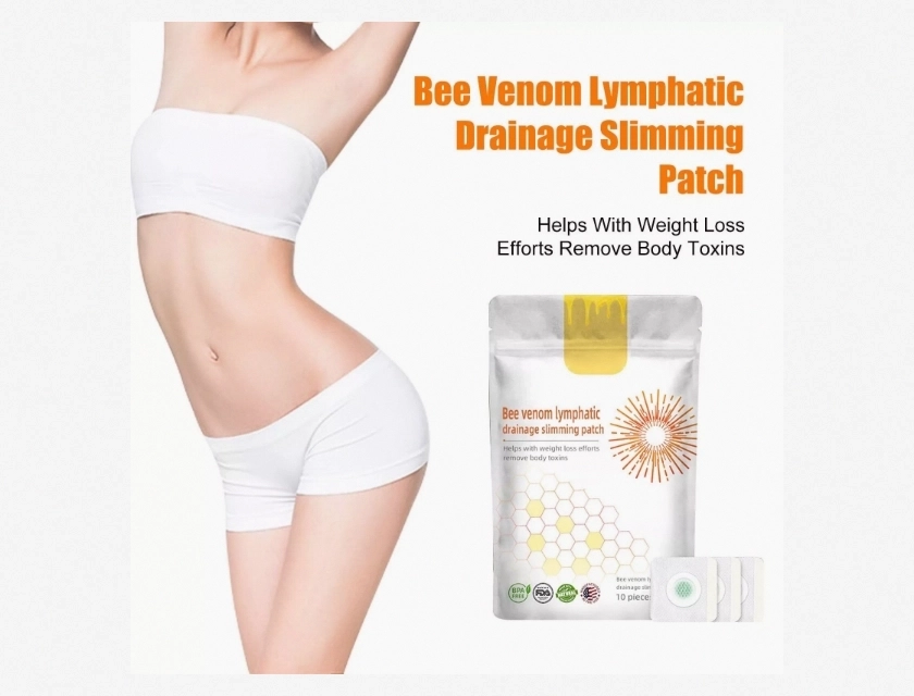 10-Piece Slimming Detox Bee Venom Lymphatic Patches for Fat Burning