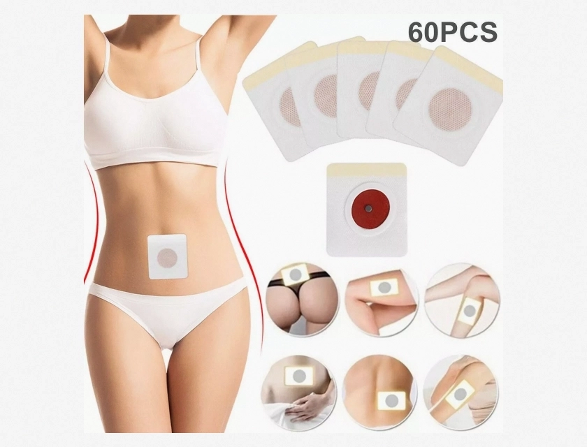 60 Count Replacement Slim Patches for Weight Loss, Slimming Detox Fat Burning Adhesive Pads
