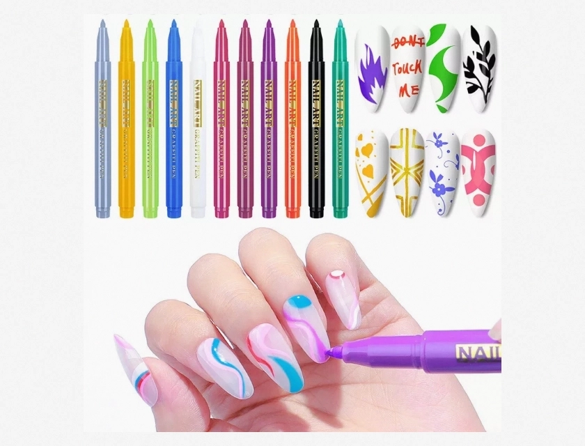 Manicure Drawing Line Pen and Nail Dotting Pen for Nail Art