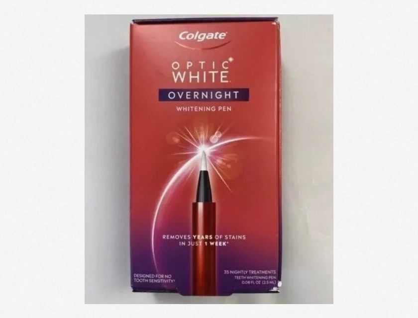 Colgate Optic White Overnight Teeth Whitening Pen, 0.08 oz (2.5 ml)
