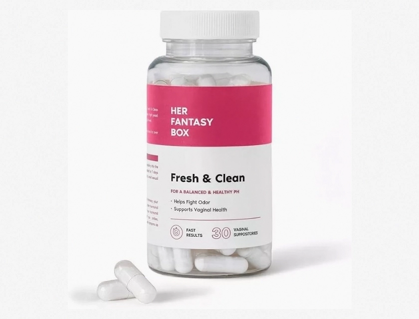 Fresh & Clean pH Restore Vaginal Suppositories for Natural Vaginal Health Support, 12 Count