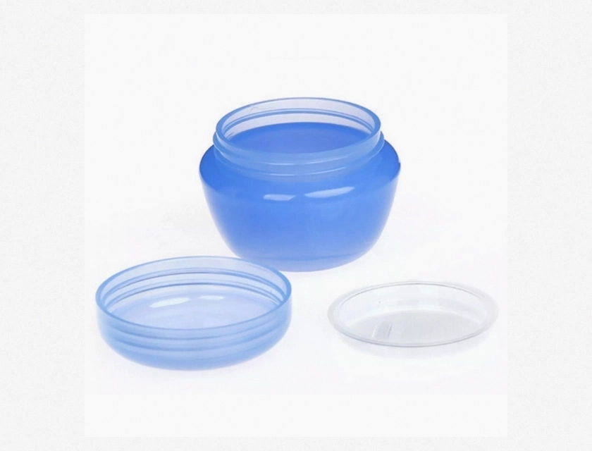20g Plastic Container Pots with Twist Lid for Cream Lotion Scrubs, Set of 18