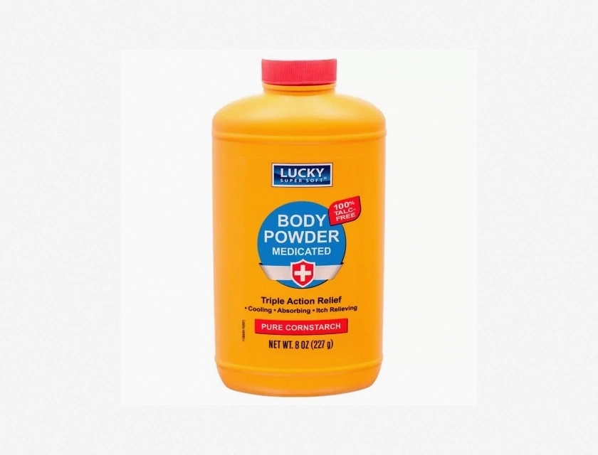 2-Pack Lucky Medicated Body Powder, Talc-Free Cooling Powder, 0.8 oz Each