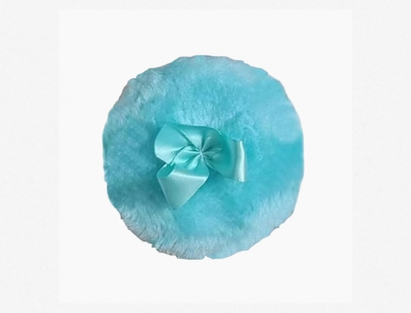 2-Piece Powder Puff Set – Long Plush Baby Body Powder Puffs, Washable