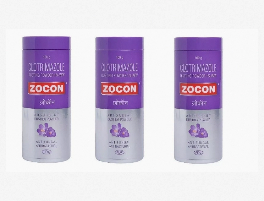 Zocon Absorbent Dusting Powder 100g Pack of 3