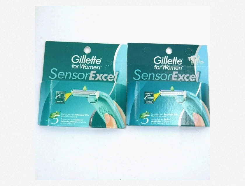Gillette Sensor Excel for Women Razor Blade Cartridges with Vitamin E and Aloe, 10 Count (2 Packs of 5)