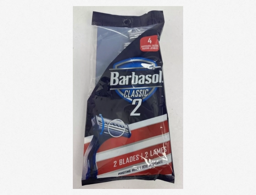 Barbasol Classic 2-Blade Disposable Razors, 4 Count