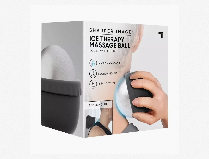 Sharper Image Heated Neck and Shoulder Wrap for Pain Relief – Adjustable Heat Settings, Soft Fabric, Cordless Design