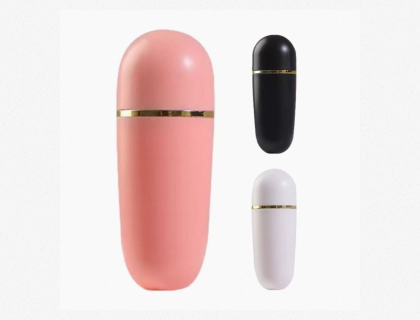2-in-1 Volcanic Stone Face Roller for Facial Massage and Oil Absorption