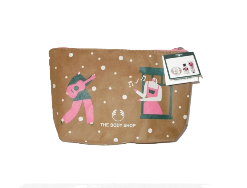 The Body Shop Bloom & Glow British Rose Mini Gift Set, 3-Piece Shower Body and Hand Care