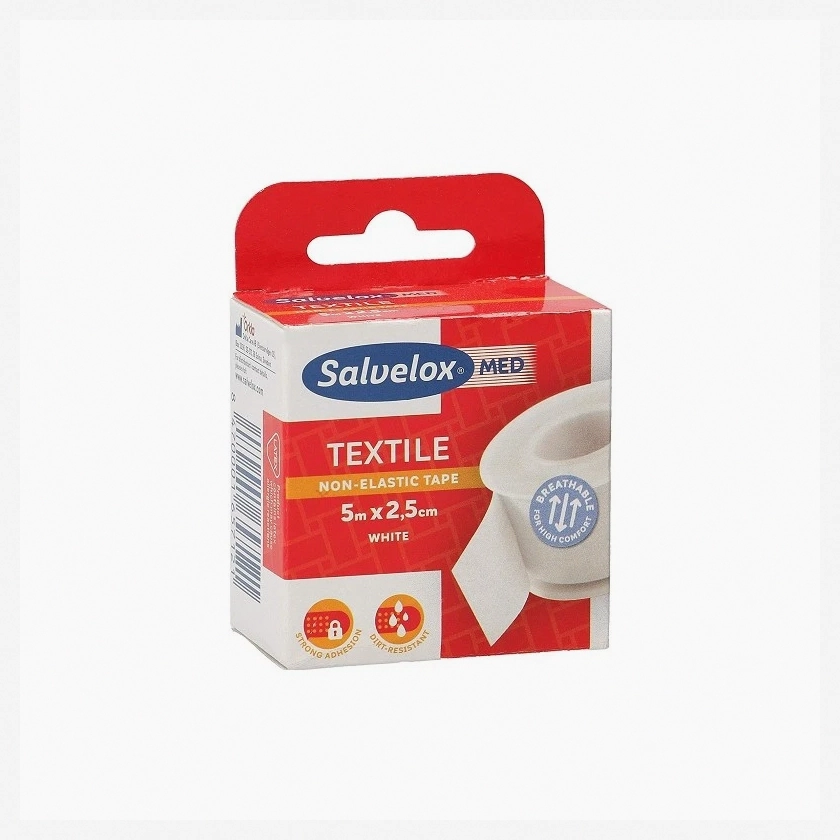 Salvelox Textile Adhesive Plaster White 5Mx2