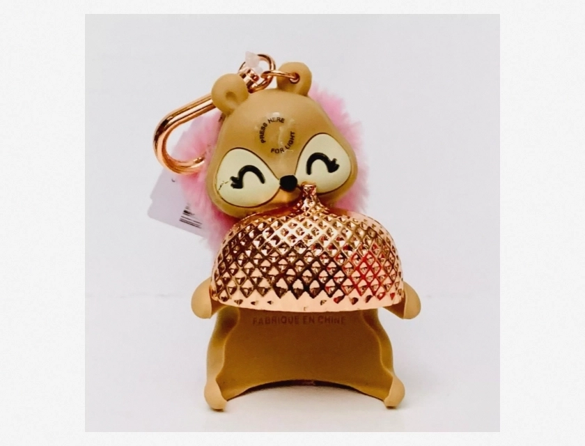 Bath & Body Works Squirrel Acorn Pocketbac Hand Sanitizer Holder Case – No Light