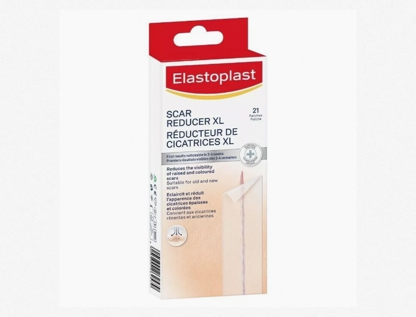 Elastoplast Scar Reducer XL, 21 Count – Advanced Silicone Scar Sheets for Improved Skin Appearance