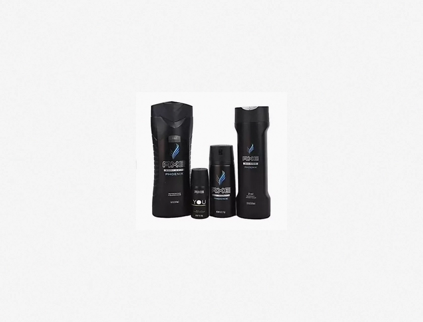 Axe Phoenix Collection Men’s Shower Bath Gift Set, 4-Piece Grooming Kit