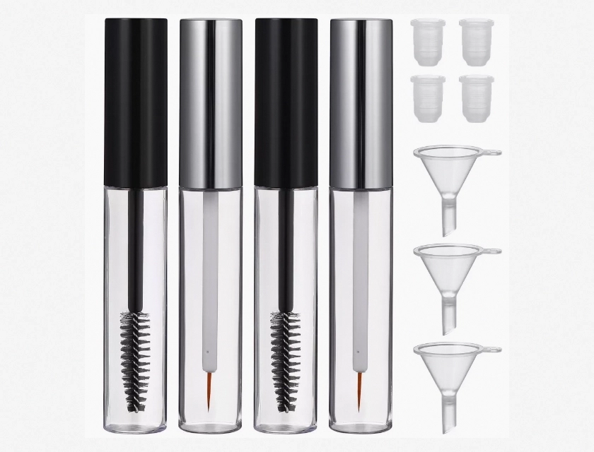 6 Piece Empty Eyeliner Tube Container 10ml Clear Mascara Bottle Set