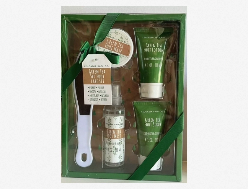 Leucadia Bath Co Green Tea Foot Care Set – 5 Piece