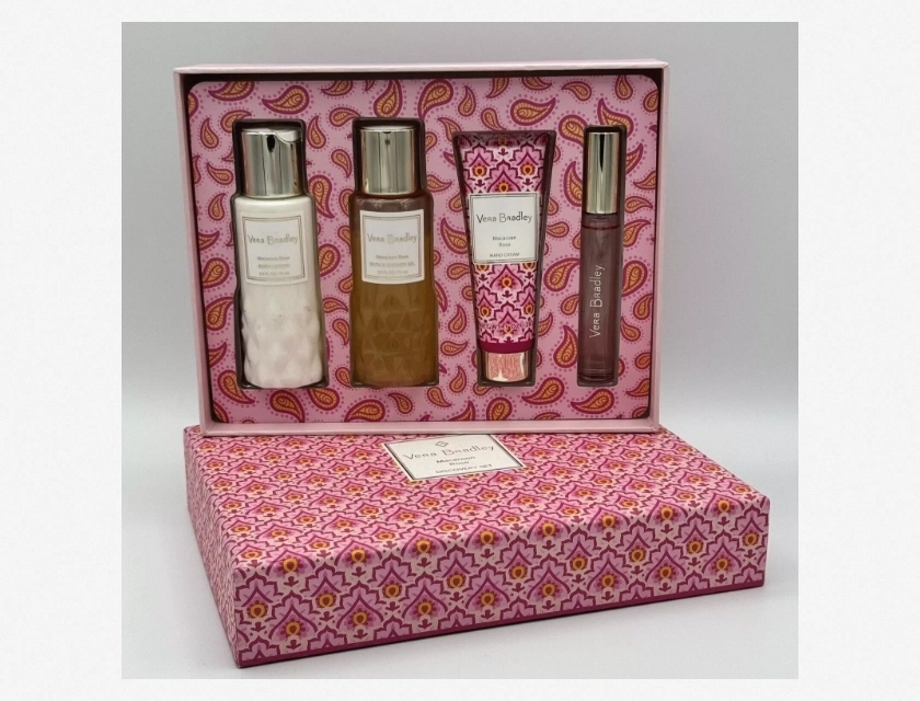 Vera Bradley Macaroon Rose Discovery Set 4 Piece