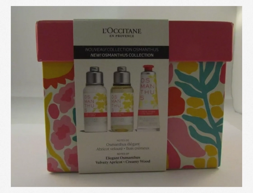 L’Occitane Osmanthus Collection Mini Set, Velvety Apricot and Creamy Wood, Gift Set