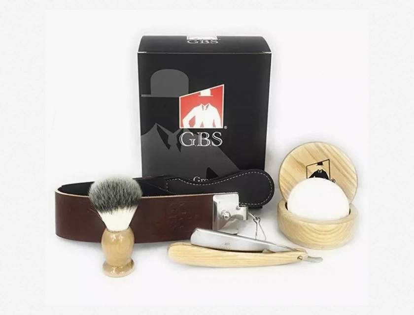 GBS Natural Wood Shaving Set – Eco-Friendly, Handcrafted Grooming Kit