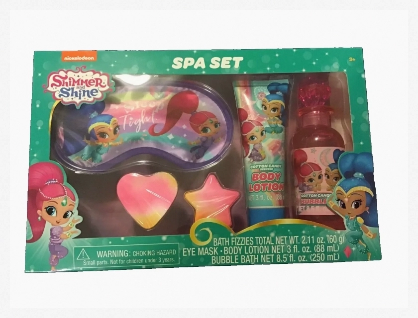 Nickelodeon Shimmer and Shine Spa Set with Bath Eye Mask and Lotion