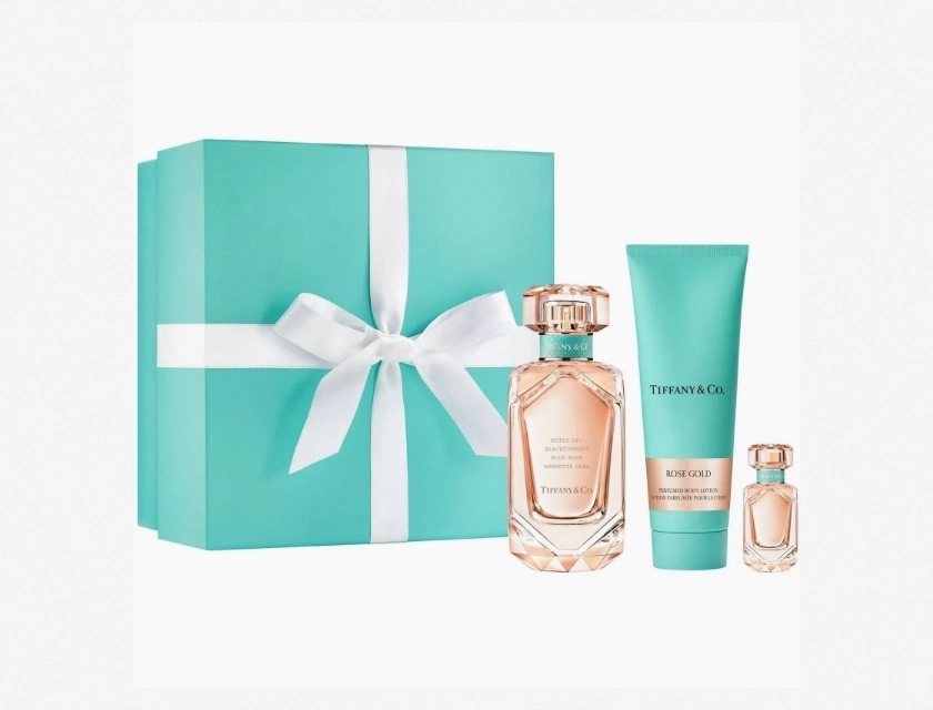 Tiffany & Co. Rose Gold 3-Piece Fragrance Set, Eau de Parfum 2.5 oz, Body Lotion 3.3 oz, Mini 0.16 oz