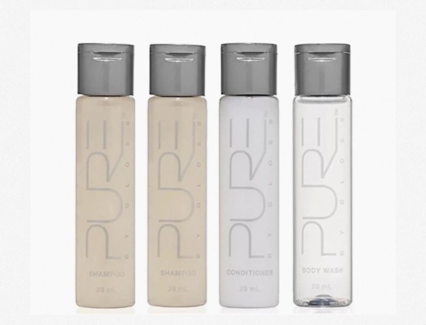 Pure By Gloss Travel Set Lemon Infusion – 2 Shampoos, 1 Conditioner, 1 Body Wash
