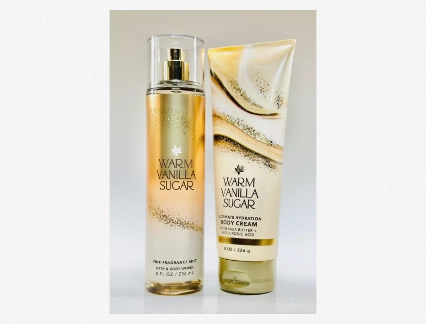 Warm Vanilla Sugar Gift Set by Bath & Body Works 2 Piece
