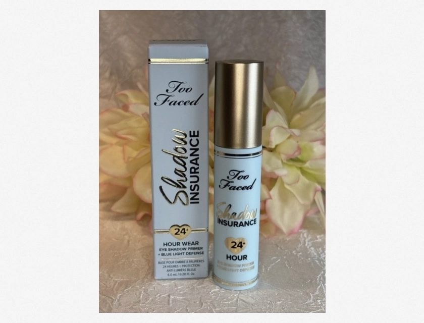 Too Faced Shadow Insurance 24-Hour Eye Shadow Primer, Blue Light Defense, 0.35 oz