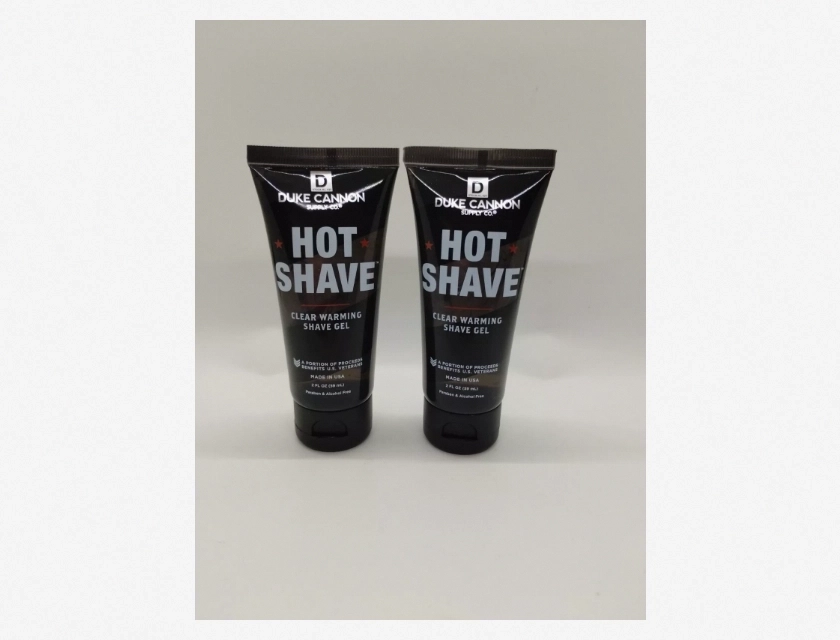 Duke Cannon Shave Clear Warming Shave Gel, 2.0 oz (2 Pack)
