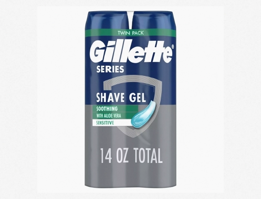 Gillette Series 3X Action Shave Gel for Sensitive Skin, 7 oz, 2 Pack