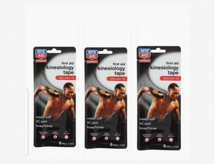 Rite Aid First Aid Kinesiology Tape Shoulder Kit 6 Count