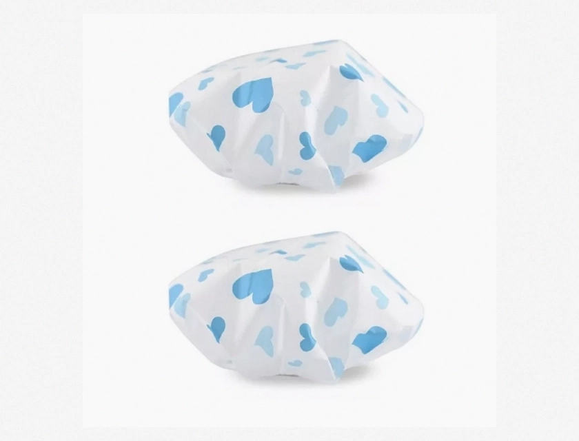 Dalmoa Waterproof Shower Cap 2 Pack – Reusable Hair Protection for Shower, Bath, and Salon