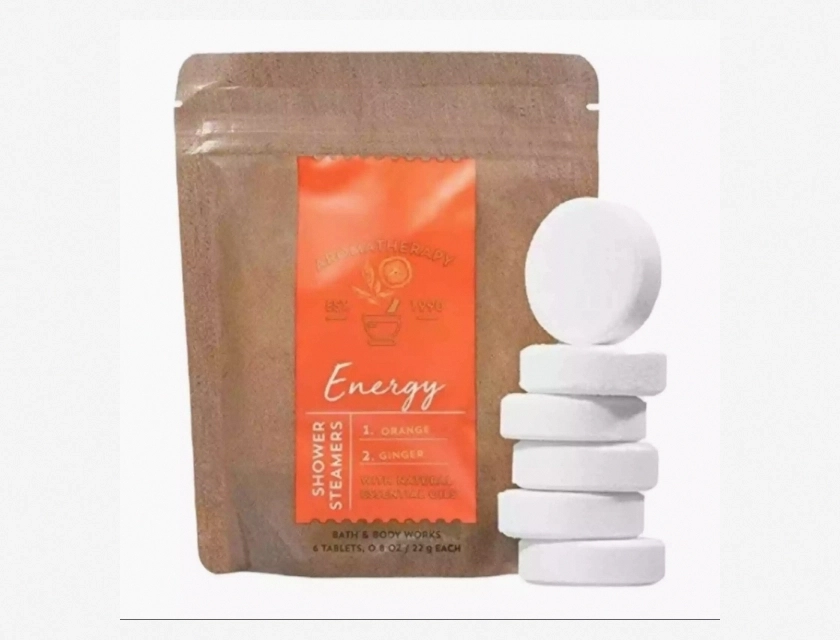 Bath & Body Works Aromatherapy Orange and Ginger Shower Steamers, 6 Count – Aromatherapy Shower Tablets for Relaxation and Stress Relief
