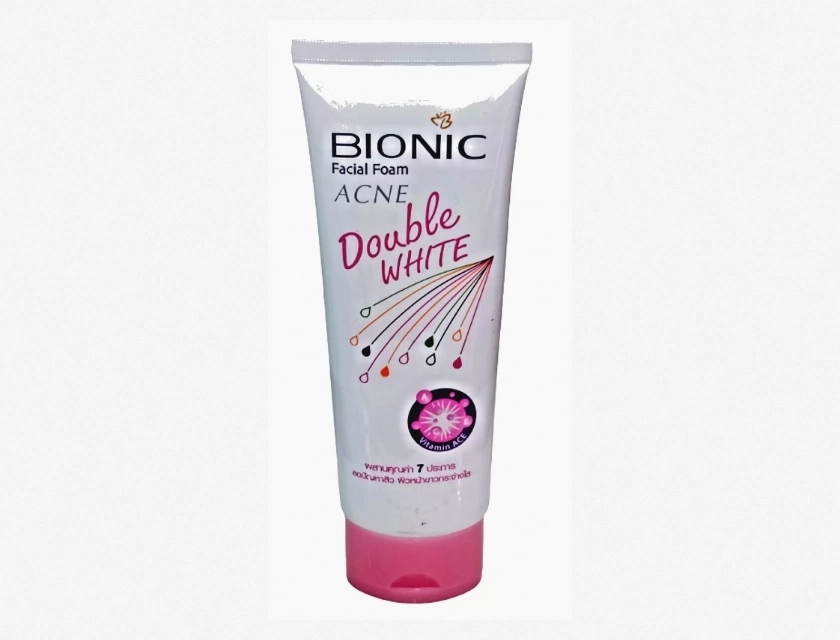 Bionic Facial Foam with Vitamin A, C, E – Acne Control and Skin Brightening, 80g, 7 Types of Skin Nutrients