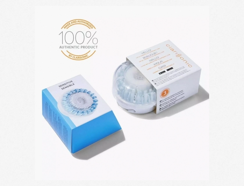 Clarisonic Sensitive Skin Cleansing Brush Head, 2nd Generation – Gentle Exfoliating Facial Brush Replacement for Deep Pore Cleansing