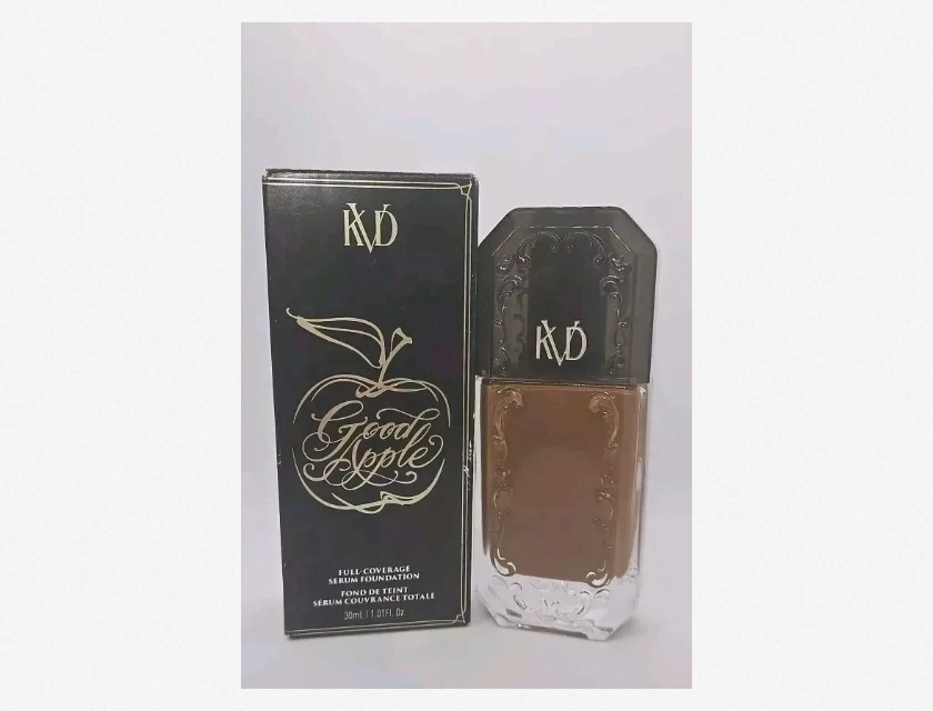 Kat Von D KVD Good Apple Skin-Perfecting Hydrating Serum Foundation, Deep 088, Limited Edition